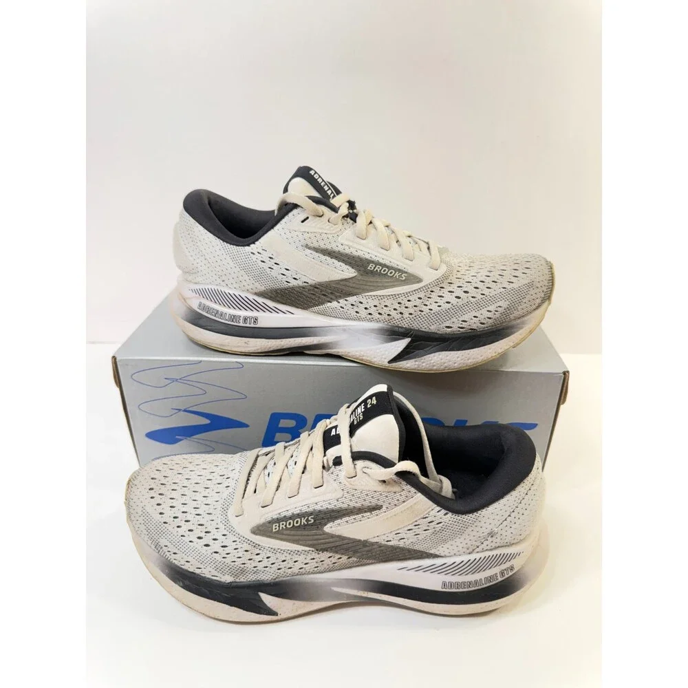 Brooks Women’s Adrenaline GTS 25 Running & Walking Shoe Silver US 8 Medium